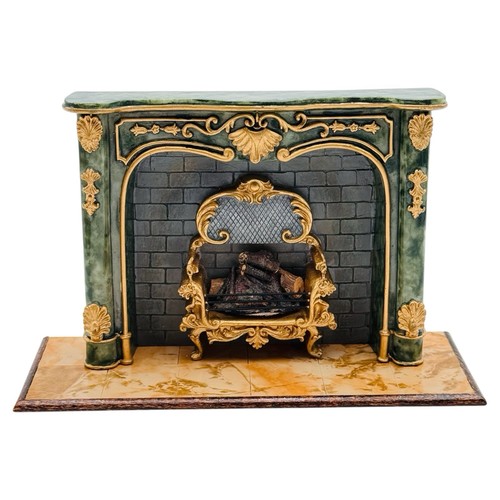 Dollhouse miniature faux green - dollhouse,
