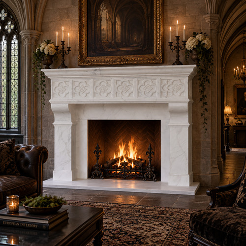 Carved gothic marble 72 - carved,